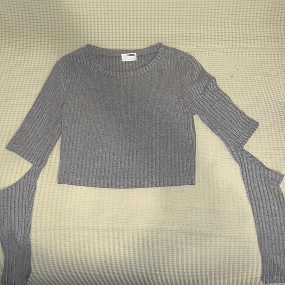 RUMOR cropped ribbed long sleeve - Picture 1 of 3